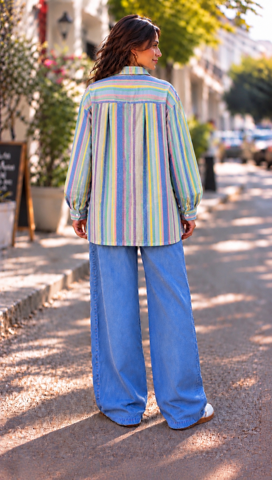 Rainbow Breeze Oversized Shirt