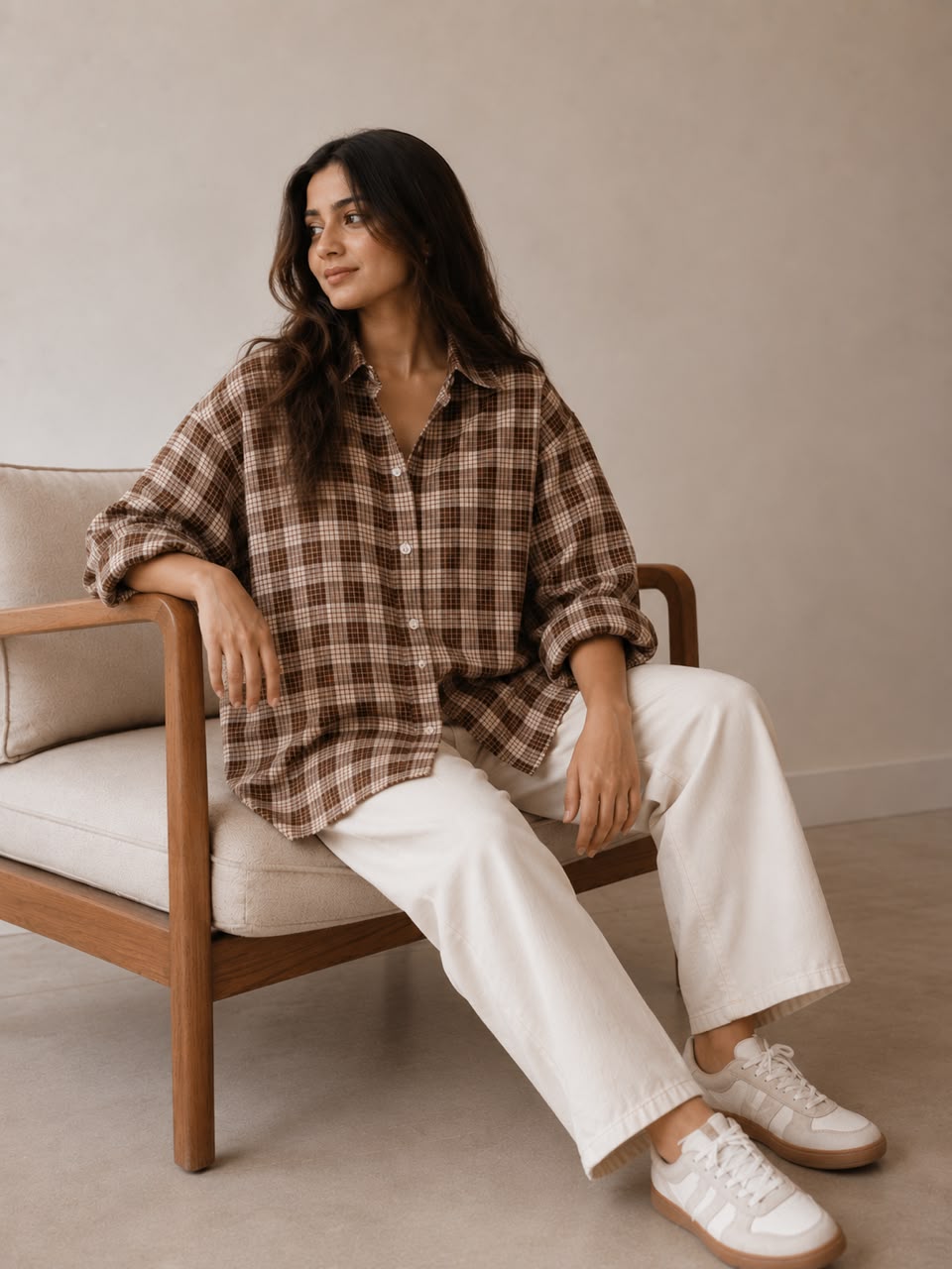 brown stripe shirt