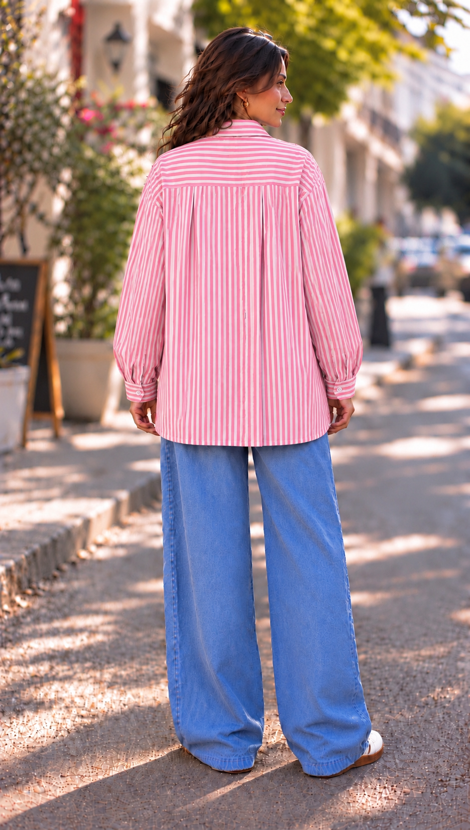 The Pink Horizon Oversized Shirt