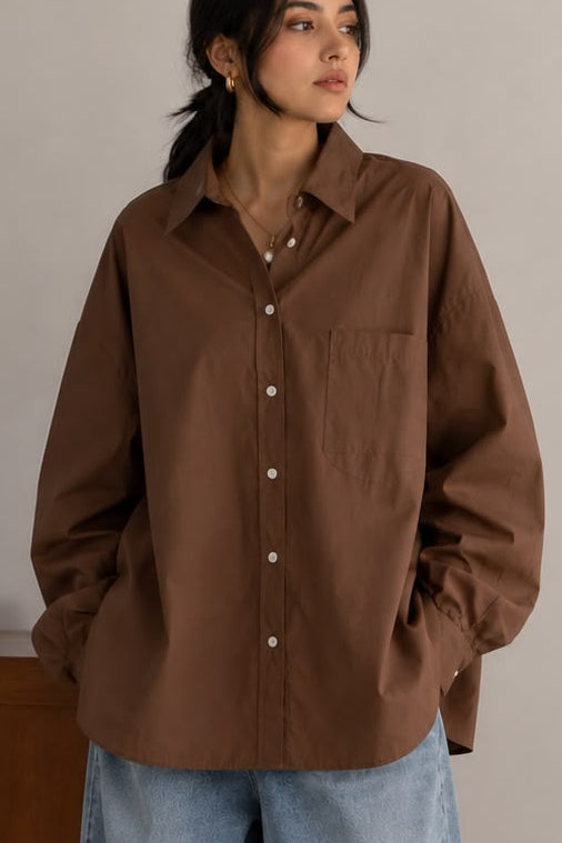 brown stripe shirt