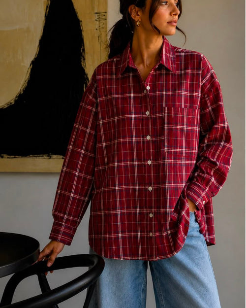 brown stripe shirt